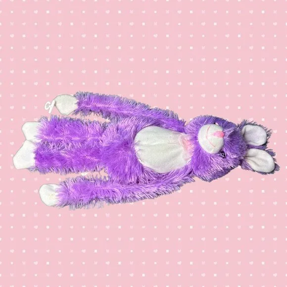 Stuffed Purple Bunny, 14.5" - Picture 6 of 10
